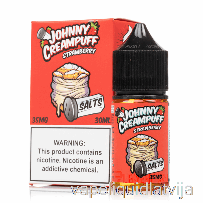 Zemeņu - Johnny Creampuff Salts - 30ml 50mg Vape šķidrums